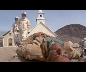 a victim of the alien virus in 1971'a The Andromeda Strain