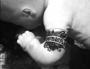 Baby with tattoo