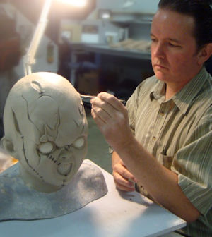 Chucky being made