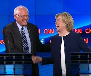 Bernie Sanders and Hillary Clinton