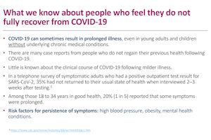 COVID recovery data