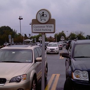 Customer with Child Parking