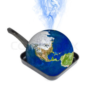 The Earth in a frying pan