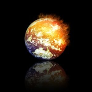 The Earth on fire