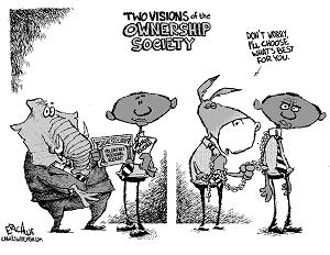 Political cartoon by Eric Allie