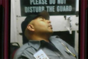 Guard sleeping at FBI HQ