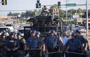 Police in Ferguson