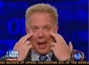 Glenn Beck looking crazy