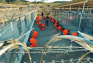 Prisoners at Guantanamo