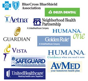 Various health insurance logos