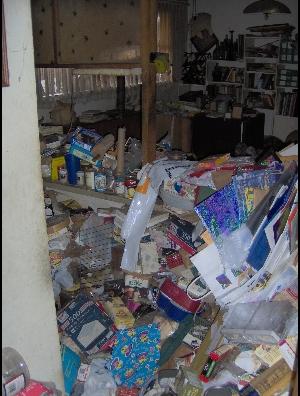 A hoarder mess in Costa Mesa