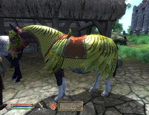 You too can put your horse in this beautiful armor (for a small real world fee, of course)
