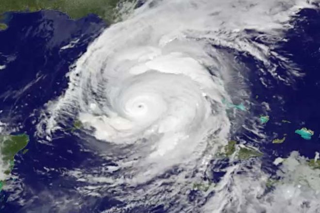 Hurricane Irma over Florida