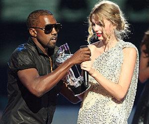 Kanye West interrupting Taylor Swift's acceptance speech