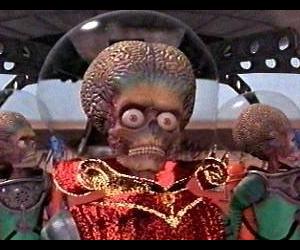 some cute, loveable little Martians in Mars Attacks!