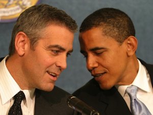 George Clooney and Barack Obama