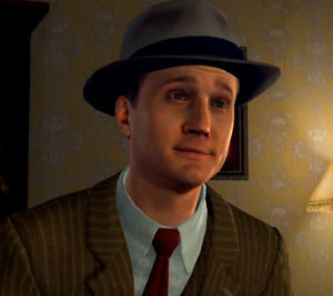 Cole Phelps looking goofy