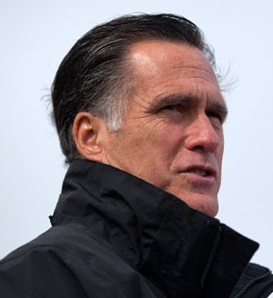 Romney at a campaign rally