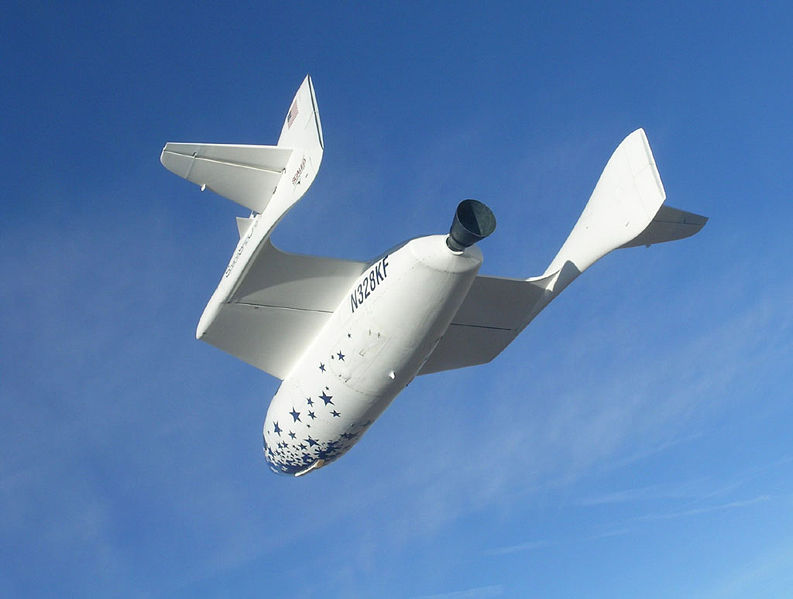 SpaceShipOne in flight