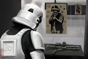 A Stormtrooper at a Firing Range