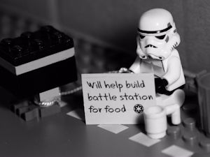 Out of work stormtrooper