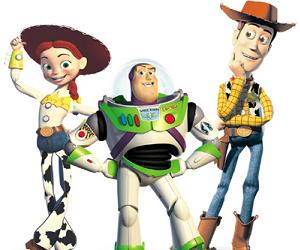 Jesse, Buzz, and Woody