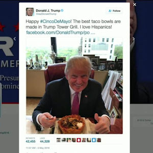 Trump's infamous taco bowl tweet