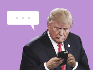 Trump tweeting