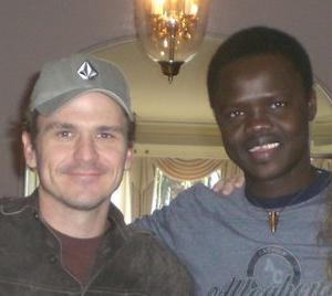 Dave Eggers and Valentino Achak Deng - picture taken from mcsweeneys.net