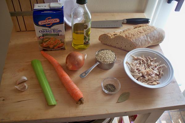 Chicken and Brown Rice Soup