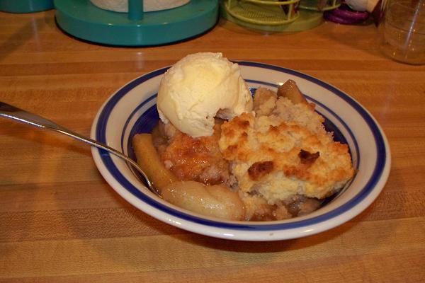 Pear & Apple Cobbler