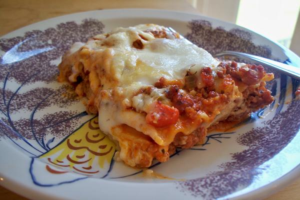 Three Meat Lasagna